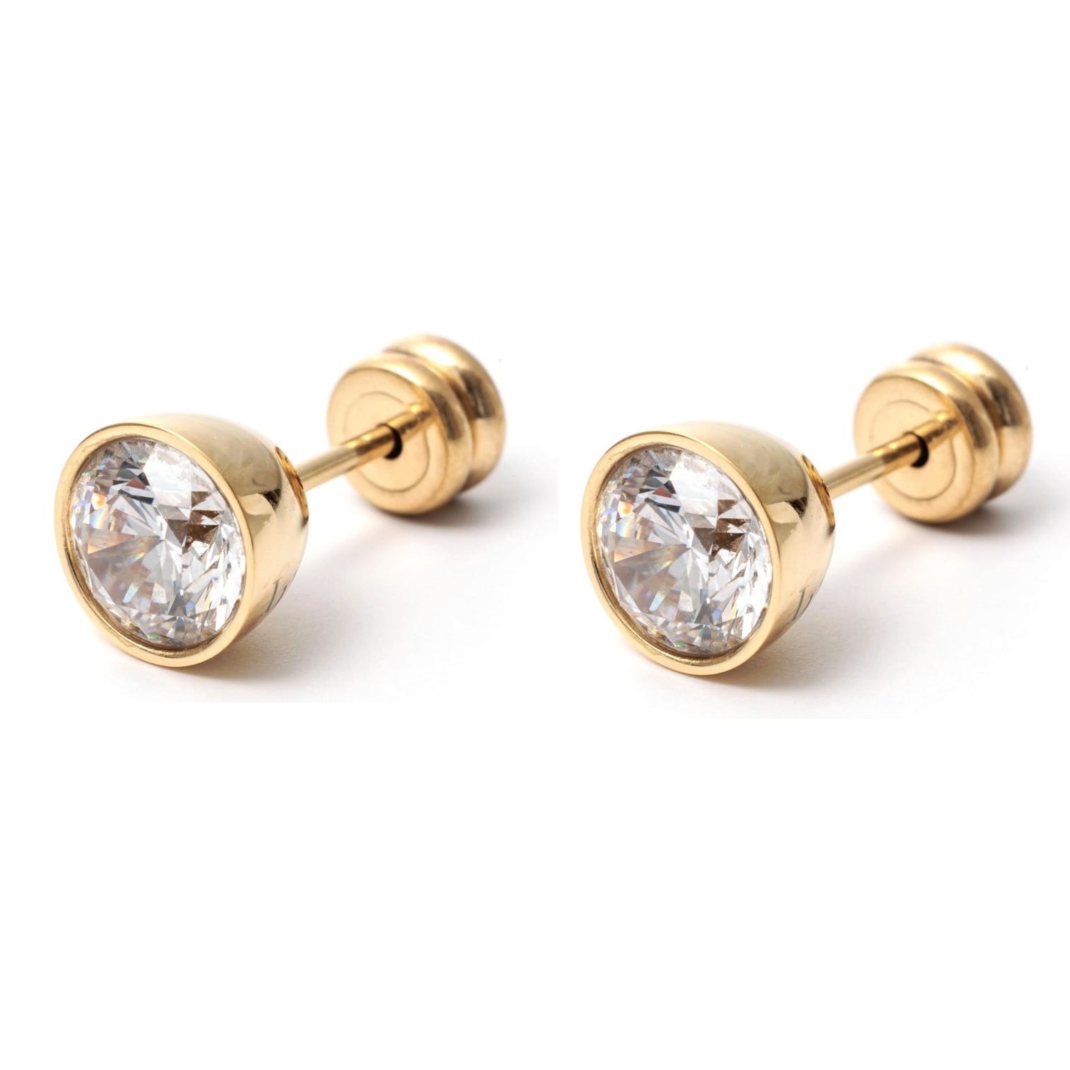 ピアス ２点セット 両耳用 スタッズ ゴールド LHMP002NYC サージカルステンレス キュービックジルコニア メンズ 男性 ギフト プレゼント おすすめ 誕生日 クリスマス バレンタイン お祝い