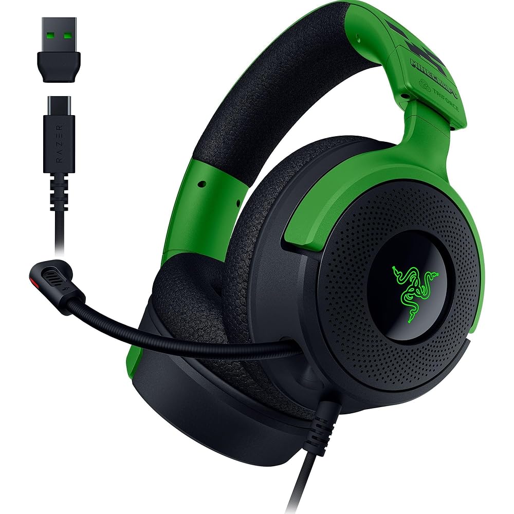 RAZER レイザー ゲーミングヘッドセット Kraken V4 X Minecraft Edition RZ04-05180200-R3M1