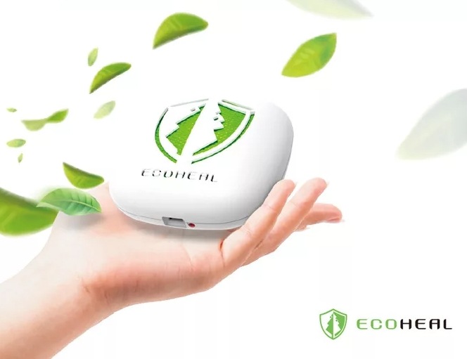 エコヒール　携帯用　空気除菌機　フィルター不要　花粉　臭味　コロナ　ウイルス　台湾製造　米国技術