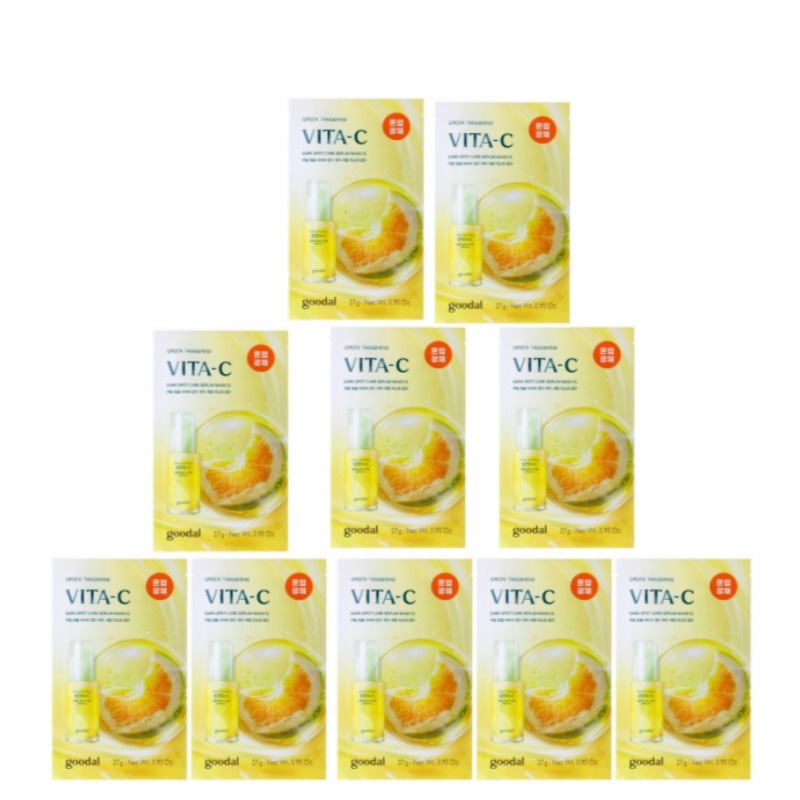 【 27ml*10枚 】 青みかん ビタC くすみケア セラムマスク アルファトーンアップ 輝き肌 1個