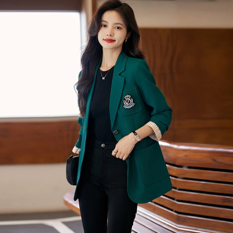 ジャケット 女 向け 春秋 おしゃれ 高級 カジュアル アカデミック スタイル 955
