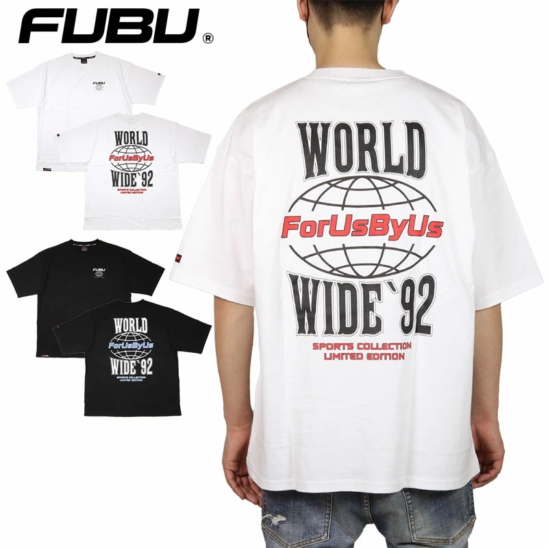 Tシャツ FUBU 半袖 ビッグシルエット オーバーサイズ TEE メンズ レディース ブランド 大きいサイズ おしゃれ 白 黒