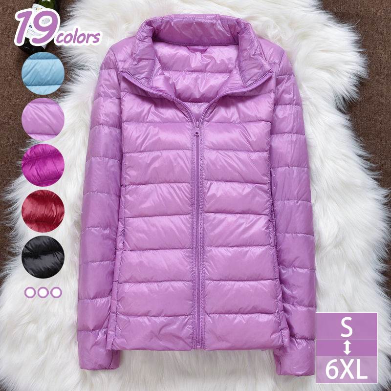 ダウンジャケット レディース 軽量 防風 防寒 ダウン コート ライトダウン コンパクト 保温 通勤 旅行 ショートコート 防寒 クルー ライトダウン 軽量 防風 防寒 暖かい OceanMap