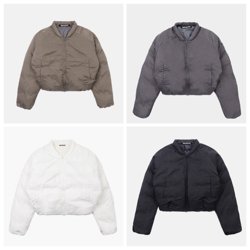 【BADBLOOD】 BS NYLON PUFFER MA-1 JACKET : 4COLORS