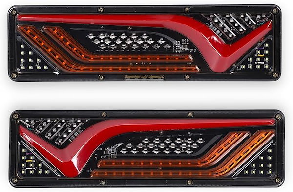 Qoo10] フソウ V字型 トラック LED テールランプ