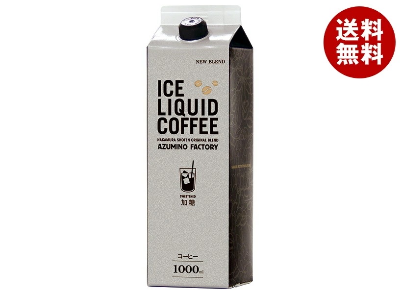 中村商店 キャプテン アイスコーヒー 加糖 1L紙パック＊12本入＊(2ケース)