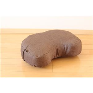 日本製 撥水加工生地 胡坐クッション クッション [ブラウン] チップウレタン