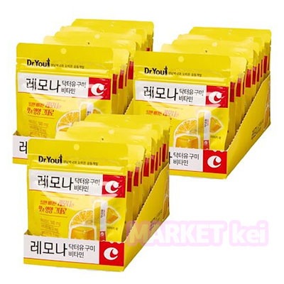 【43g 30個】レモナ　ドクターユー　グミ ビタミン/10個入り3箱セット