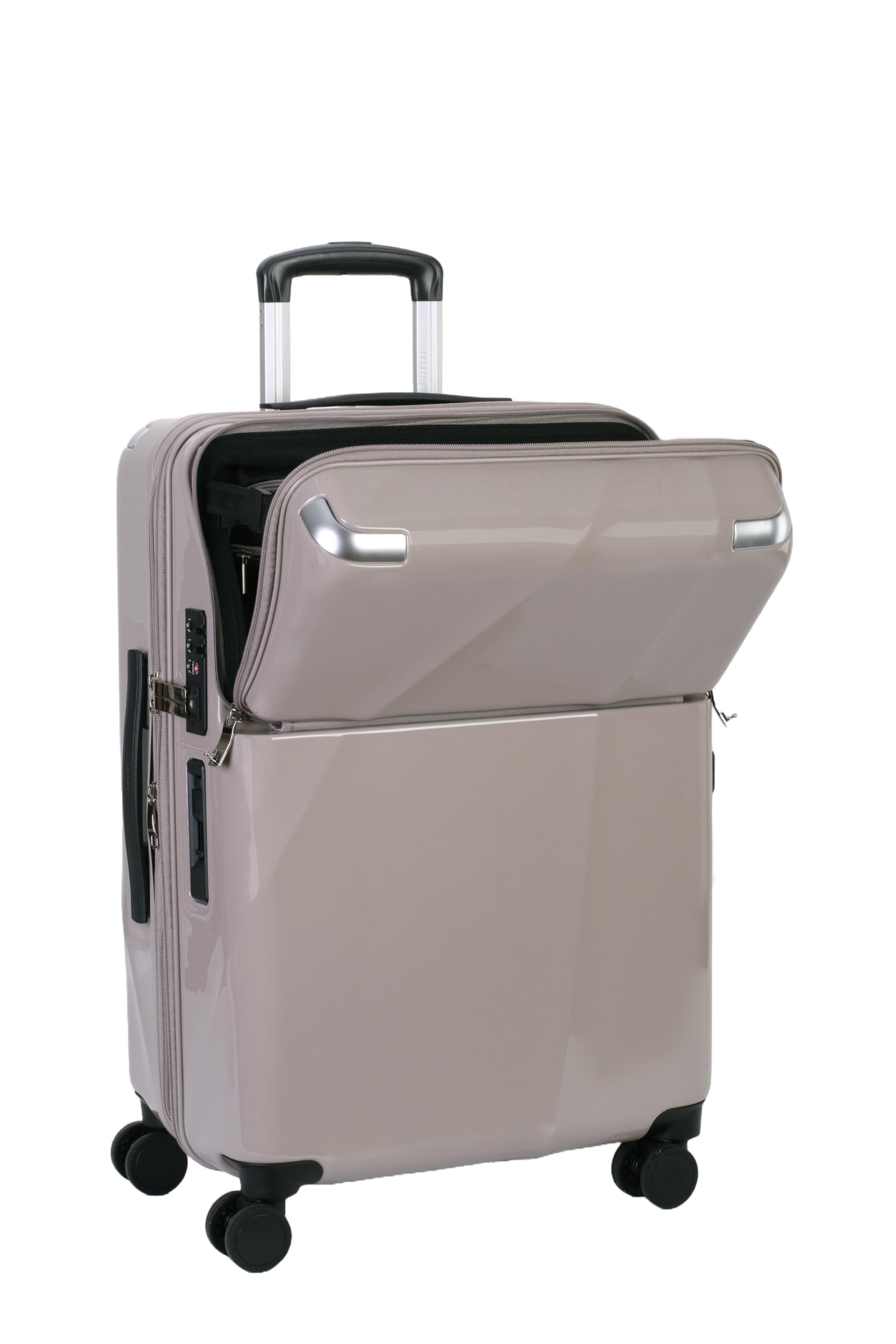 [トラベリスト] スーツケース ジッパー トップオープン ブレーキ機能付き 拡張機能付き 60L(71L) 63cm 4.5kg シエラ