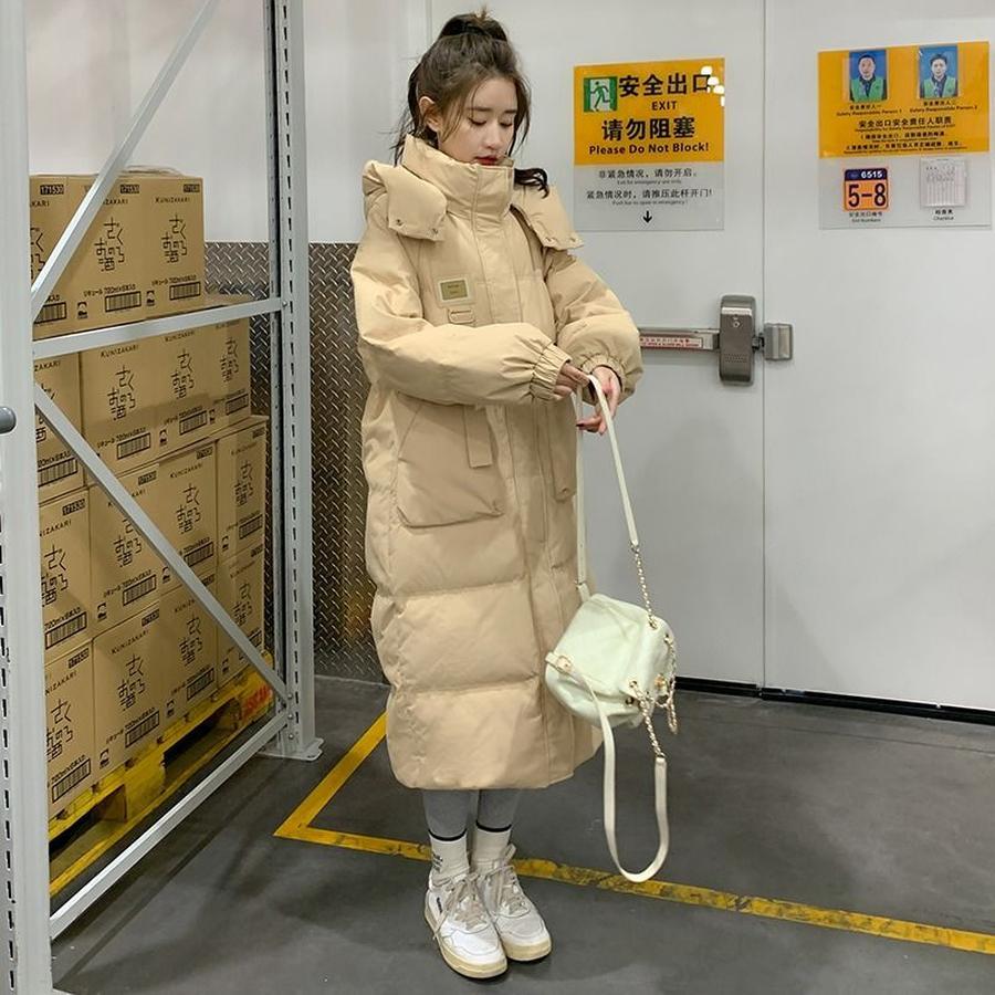 ダウンジャケット ダウンコート綿服 レディース冬2023新作 セミロング 厚手綿服アウター 福袋