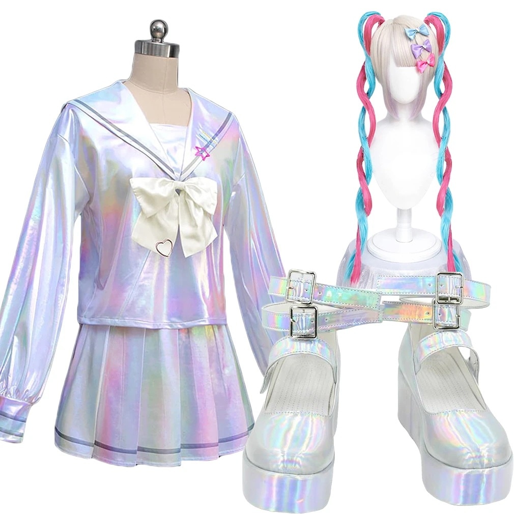 コスプレ衣超てんちゃん髪飾り付き超絶最かわてんしちゃんウィッグ靴付きイベントパーティー変演出服クリスマスパーティー