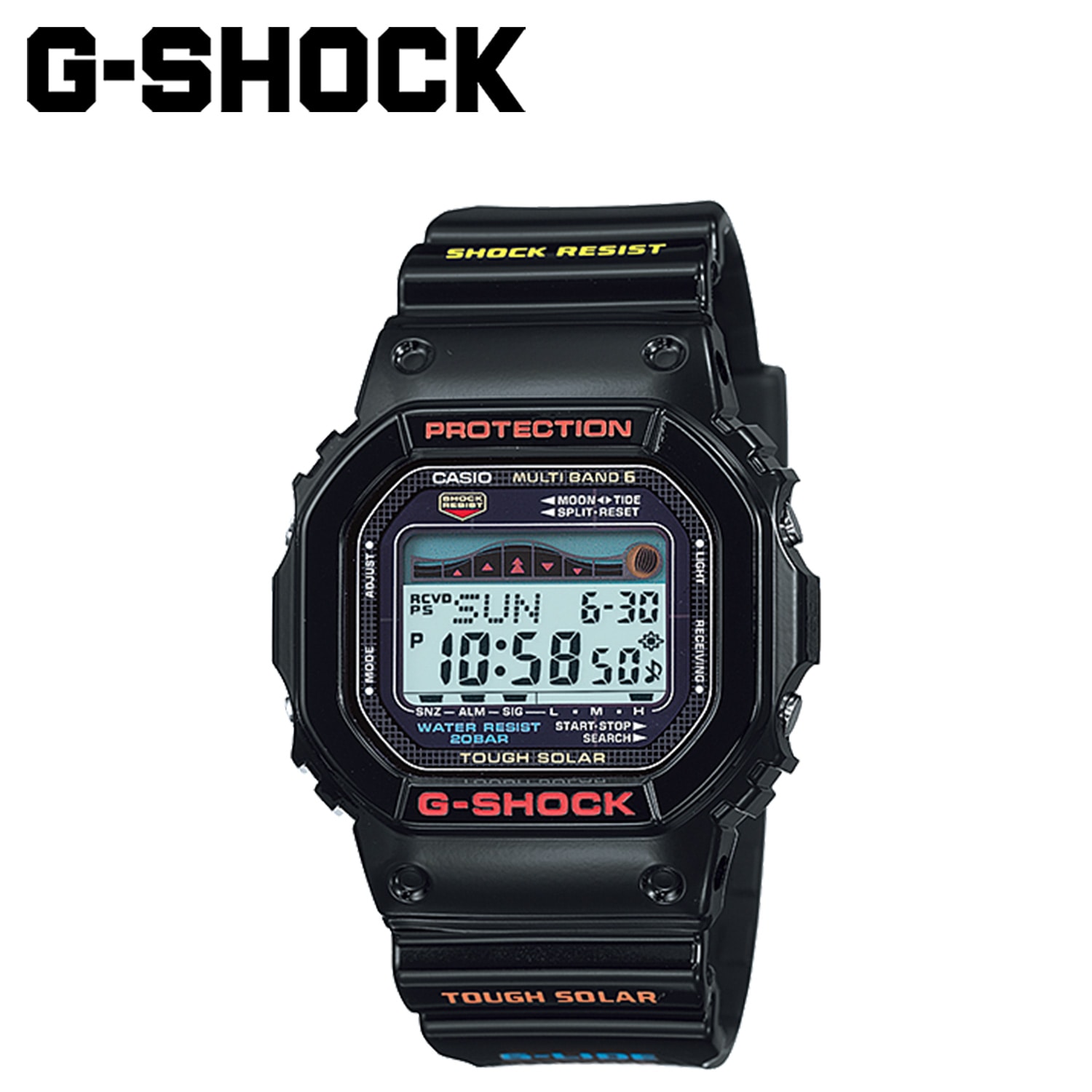 G-SHOCK 腕時計 GWX-5600-1JF ソーラー 電波 G-LIDE GWX-5600 防水 ジーショック Gショック G-ショック メンズ レディース ブラック 黒