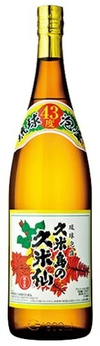 【送料無料】泡盛 久米島の久米仙 でいご 43度 1800ml 1.8L6本/1ケース【北海道沖縄県東北四国九州地方は必ず送料が掛かります】