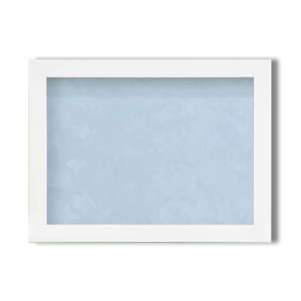 (ピンバッチ缶バッチを飾れる額)壁掛けスタンド付 紫外線やほこりや劣化から防ぐ B5(257182mm) ブルー