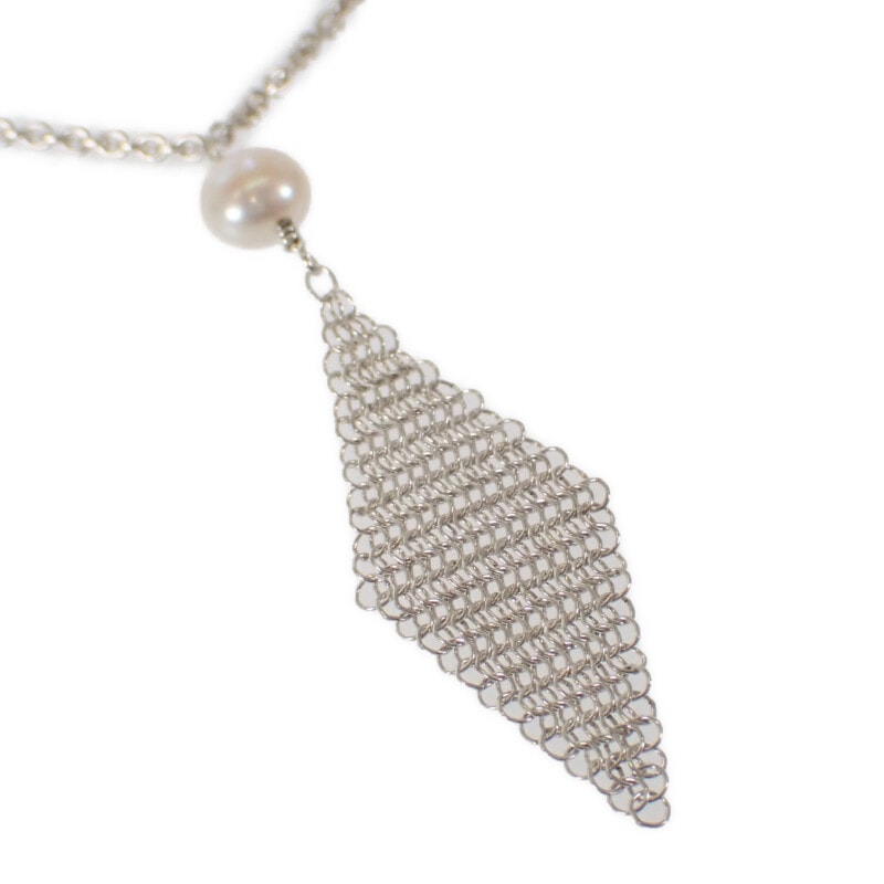 メッシュ タッセル ペンダント ネックレス シルバー925 レディース【Aランク】 28,470円