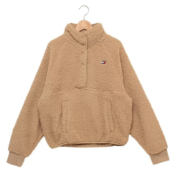 スウェット ラグランプルオーバー ベージュ レディース TOMMY HILFIGER TP4T1192 CARAMEL