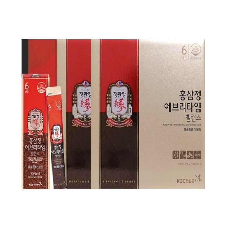 6年根 紅参 デイリースティック エブリタイム バランス 10mLX 30包