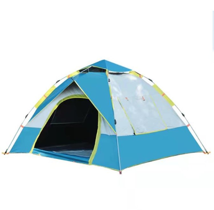 激安セール テント アウトドアピクニック クイックオープン 日焼け止め ダブル 3-4人 自動 バウンス キャンプ ピクニックテント ビーチ