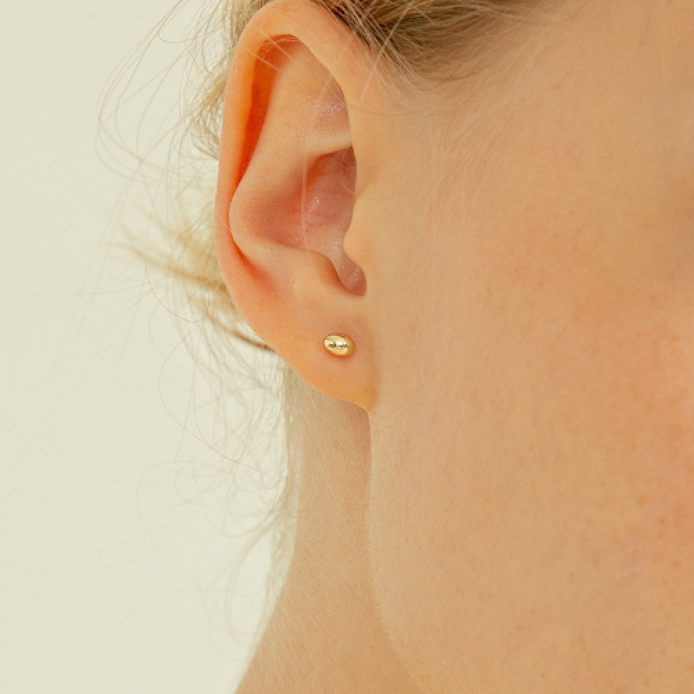 LUNNE 14k ペブルボールピアス 14K ゴールド #L28