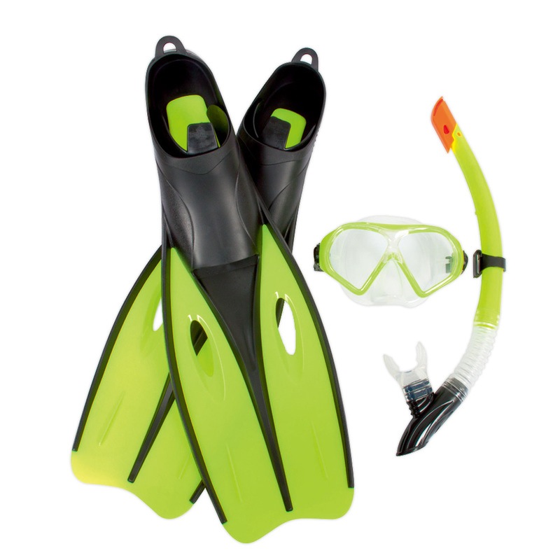 BESTWAY 25023 ドリームダイバーシュノーケルセット XL グリーン 【 海水浴 グッズ シュノーケル フィン シュノーケリング 大人用 スノーケル ビーチグッズ 足ヒレ プール用品 水物