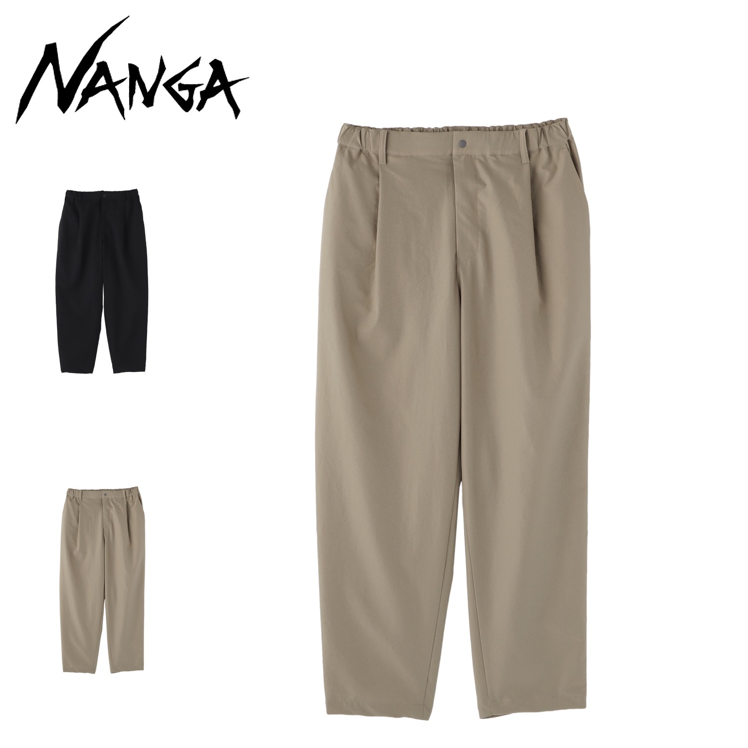 テーパードパンツ ドットエア コンフィータック メンズ レディース DotAir COMFY TUCK TAPERED PANTS ブラック ベージュ 黒 N2500-1D333A
