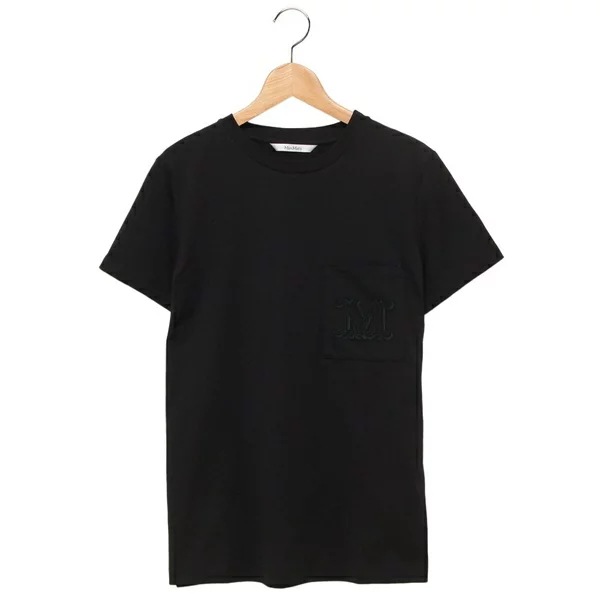 Tシャツ カットソー コットン 無地 ブラック レディース PAPAIA 002 2521946041600