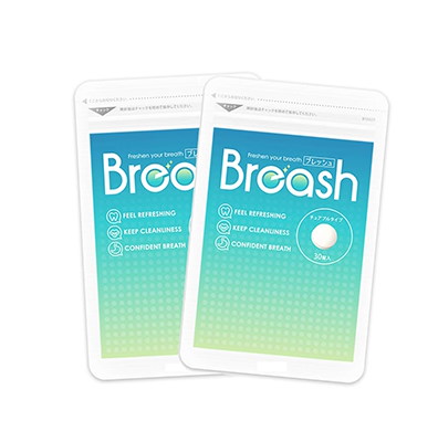 Qoo10] Breash （ブレッシュ） ３０粒２袋