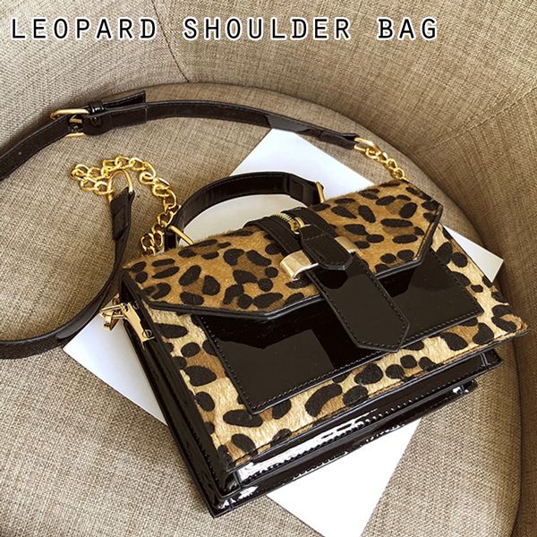 大人っぽいレオパード柄ショルダーバッグ ショルダーバッグ ハンドバッグ VA007
