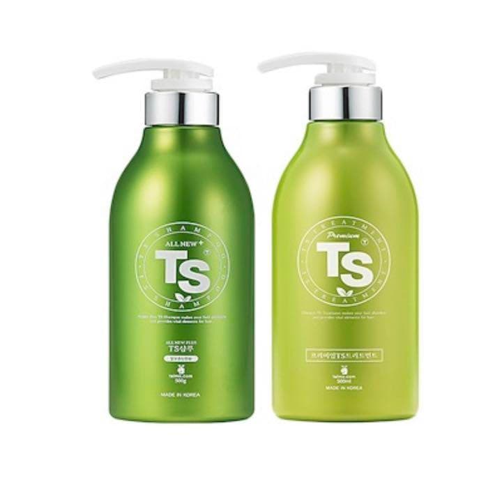 シャンプー 髪 TSシャンプー＆トリートメント(各500ml) 韓方シャンプー 人気」 韓国シャンプー ビチオン 高麗人参 ドクダミ 緑茶