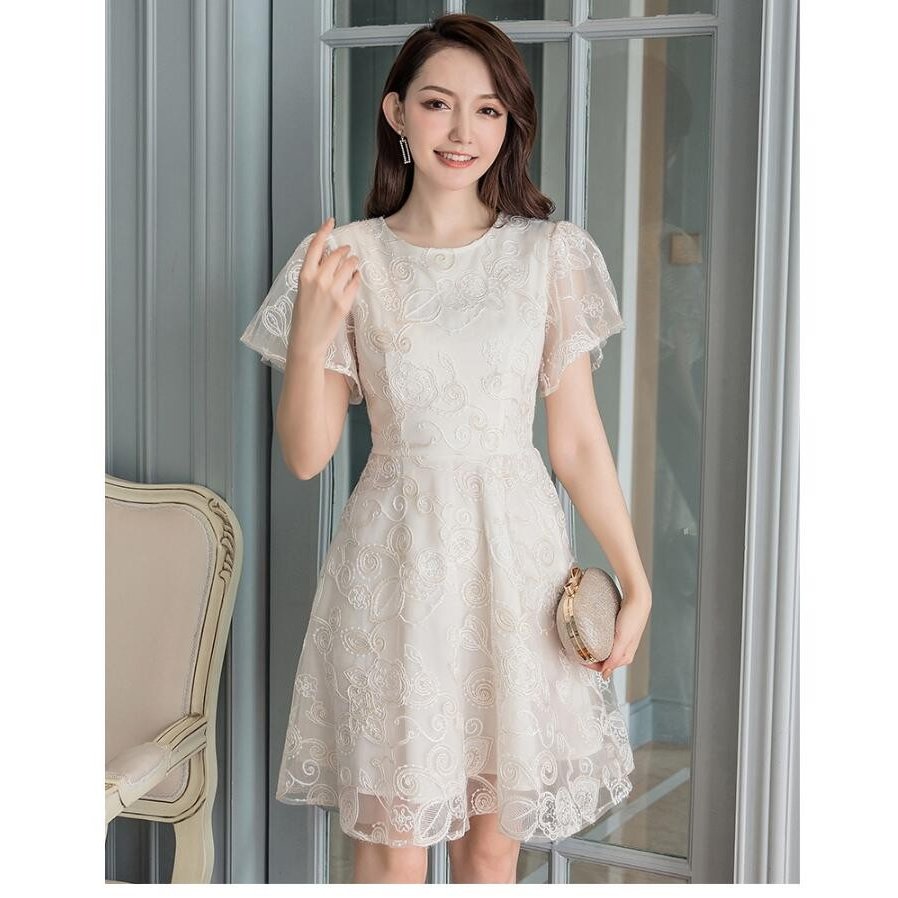 パーティードレス ウエディングドレス 大人 ミモレ丈 ドレスワンピース 結婚式 大きいサイズ 20代