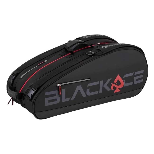 プロケネックス(ProKennex) 2025 ACE STATION エースステーション 12R ラケットバッグ AYBG2401ブラック×レッド