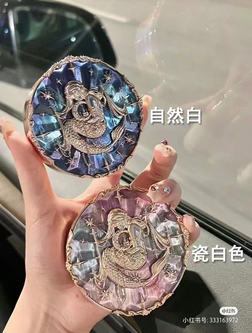 【新品】大人気月光人魚シリーズ粉末調理化粧の粉末ケーキ粉蜜粉マットクレンジングオイル底液
