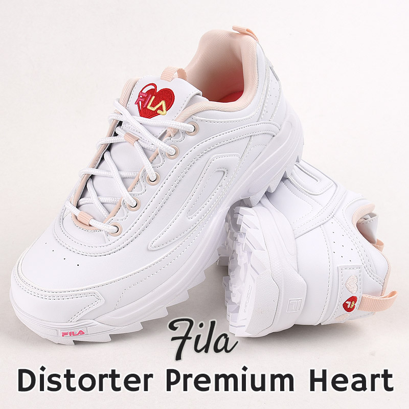 Distorter Premium Heart WFW24028 127 白 スニーカー レディース カジュアル シューズ 靴 ファッション 厚底 ダッド ストリート