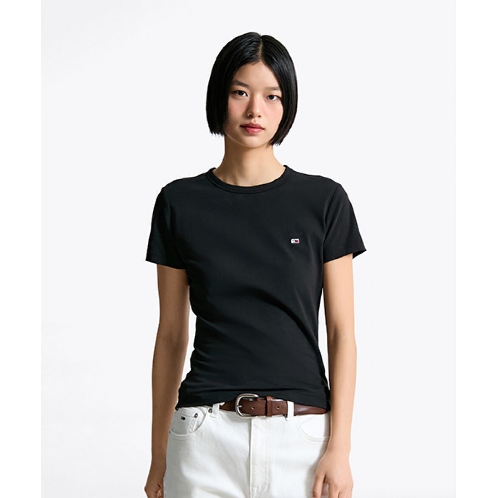 TOMMY JEANS ストレッチジャージTシャツ (T32F1TTO05TWT2BDS) 11,982円