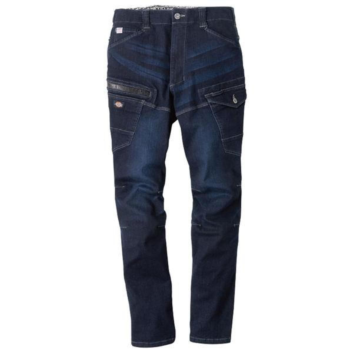 Dickies ディッキーズ ストレッチシルキーデニムカーゴ インディゴ 3L D-2905 コーコス信岡 作業着 作業服 デニムパンツ