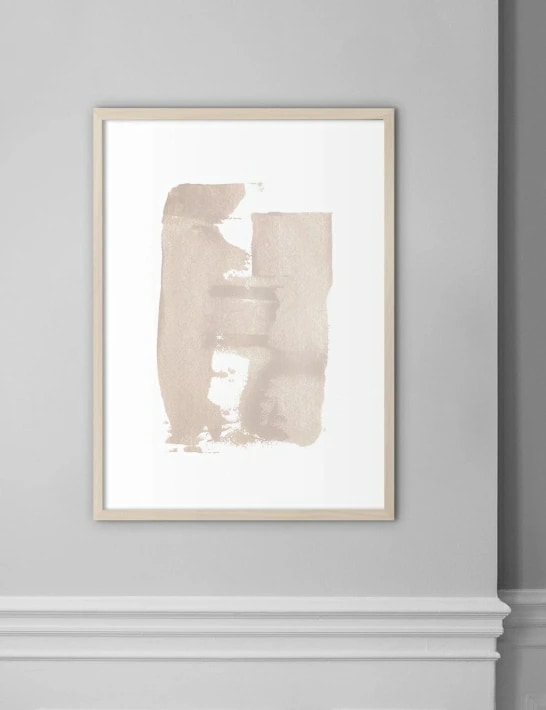 NOUROM BEIGE ABSTRACT #2 アートプリント/ポスター
