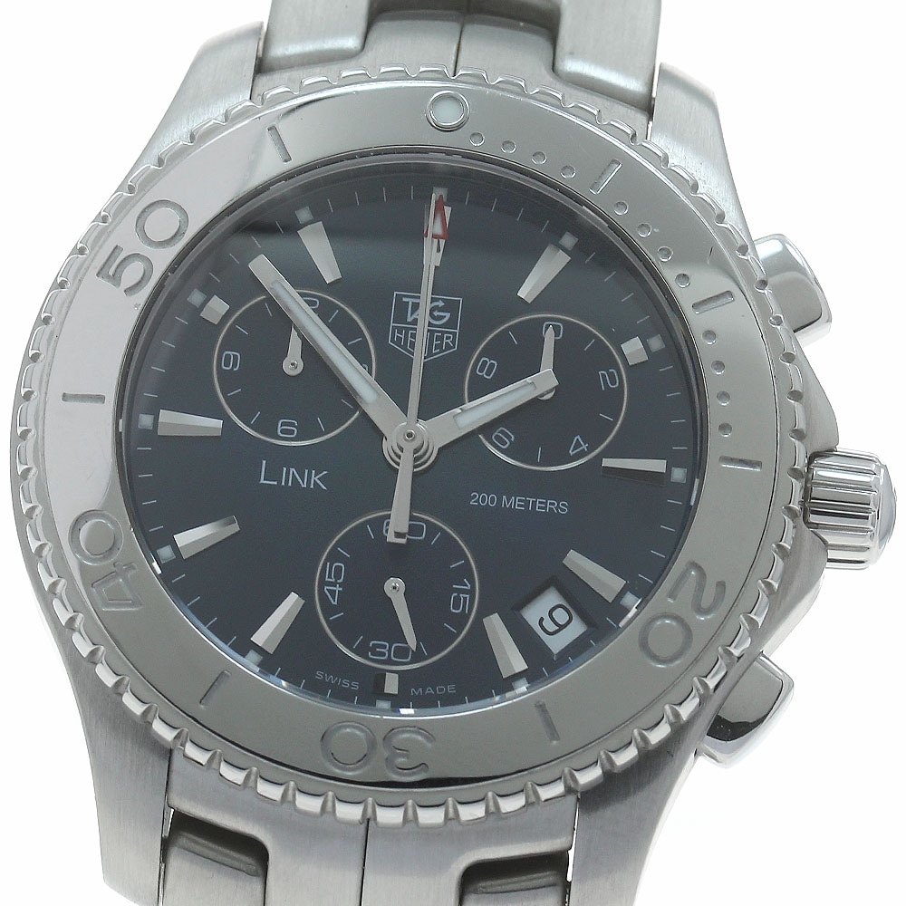 タグホイヤー TAG HEUER CJ1112 リンク デイト クロノグラフ クォーツ メンズ _878746【中古】