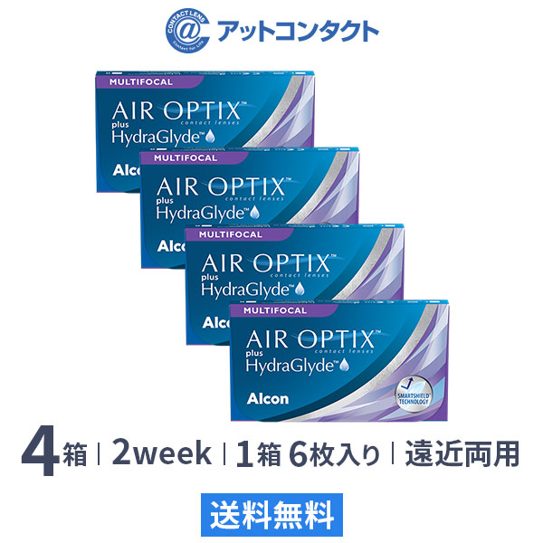 エアオプティクス プラス ハイドラグライド マルチフォーカル (遠近両用) 4箱 (1箱6枚入り)