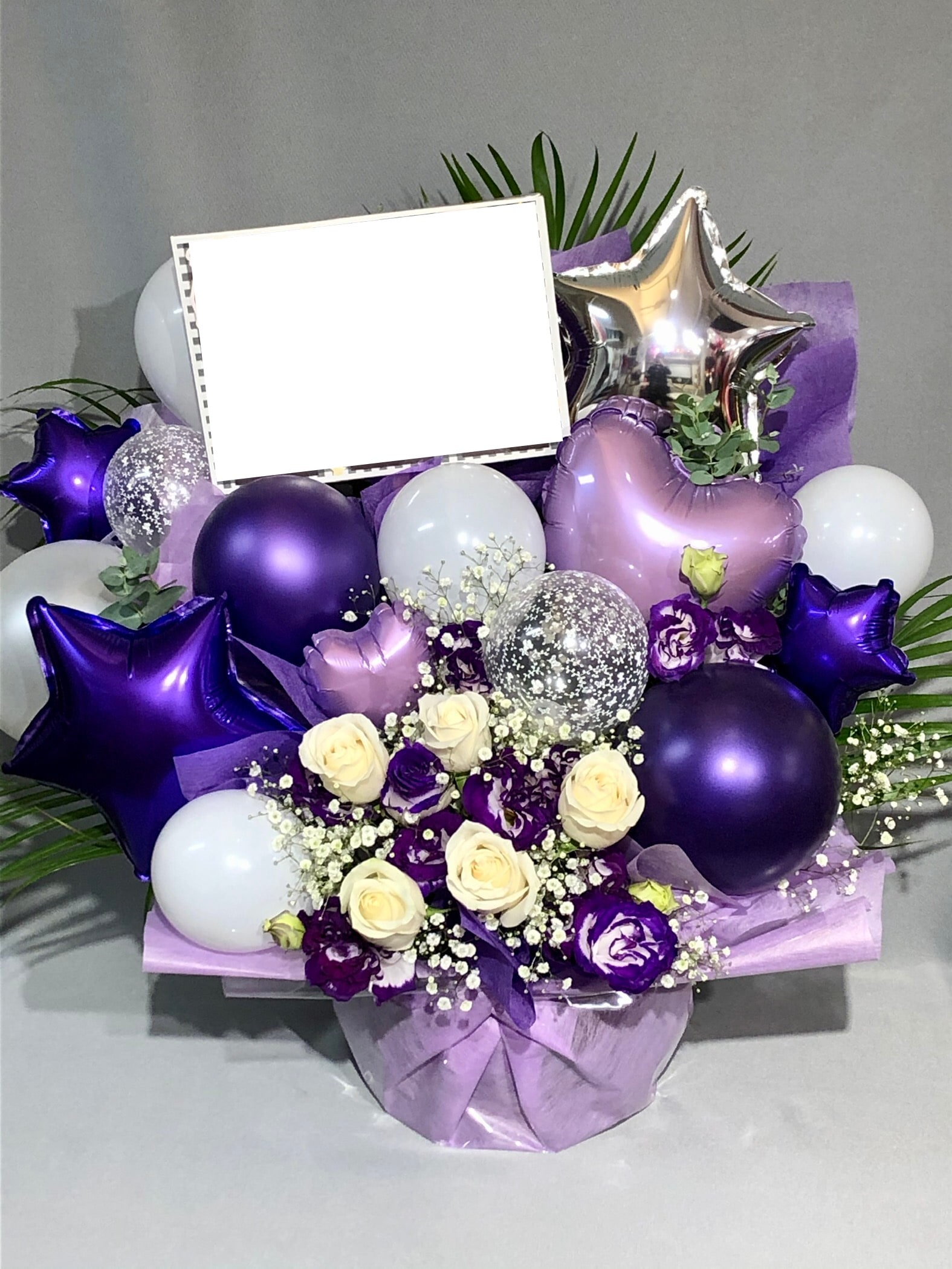 商品ID 0913 アレンジメント　紫系お任せデザイン