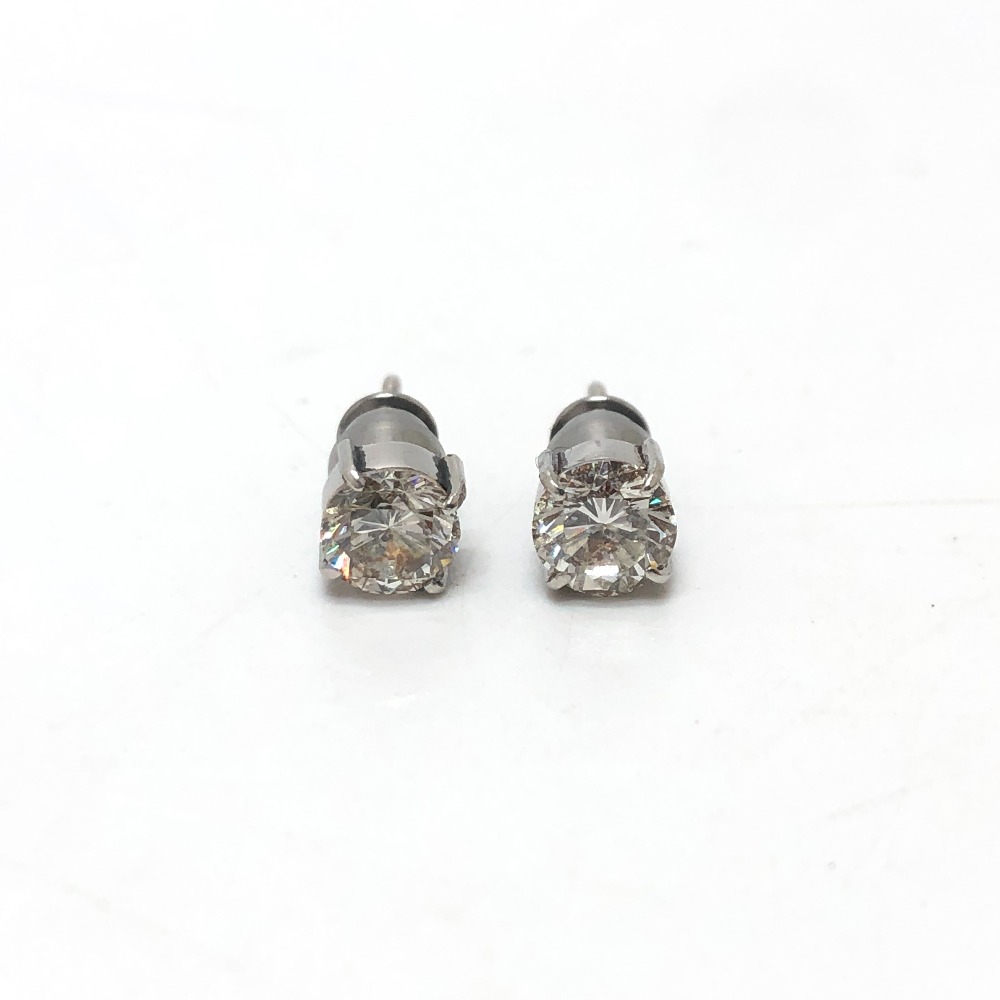 jewelry ジュエリー ピアス Pt850 D0.70ct D0.70ct ダイヤ シルバー