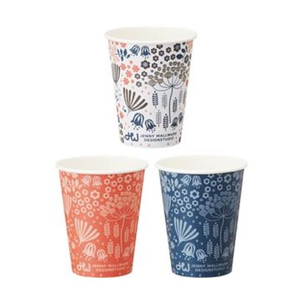 （まとめ）TANOSEE 厚紙タンブラー LateSummer 280ml（9.5オンス）1セット（250個：50個5パック）5セット