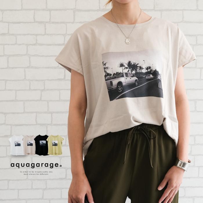 【迅速出荷】販売最低価 ! フォトプリントTシャツ レディース 春 夏 M