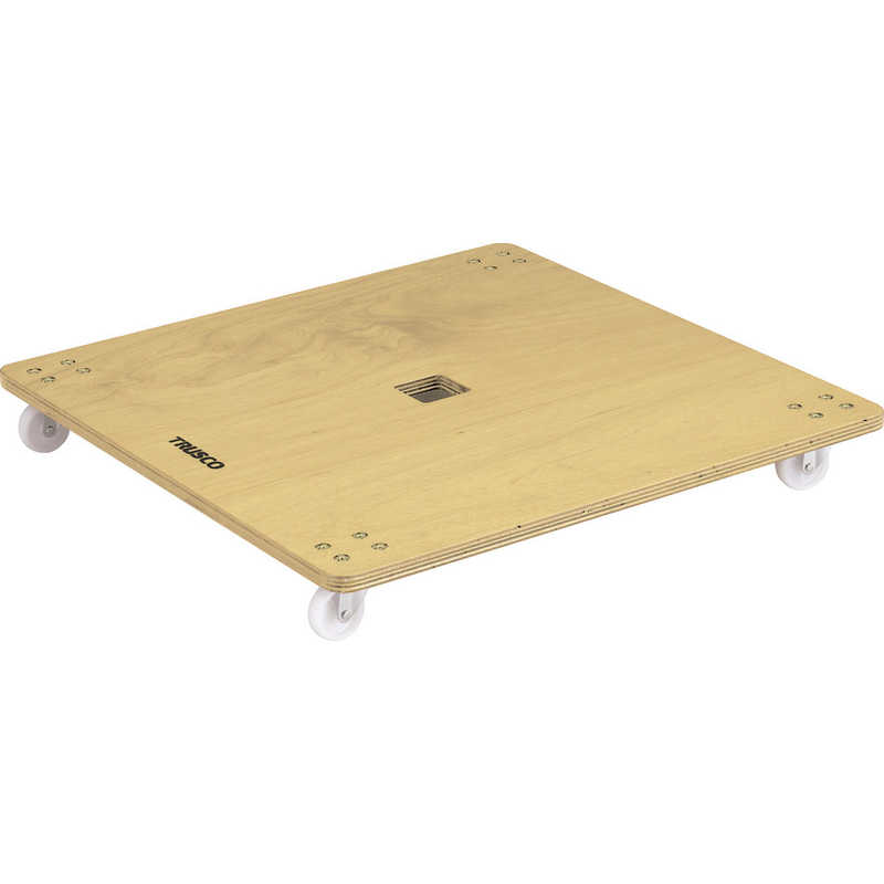 トラスコ中山　合板平台車プティカルゴ 900X900 ナイロン車　PC9090