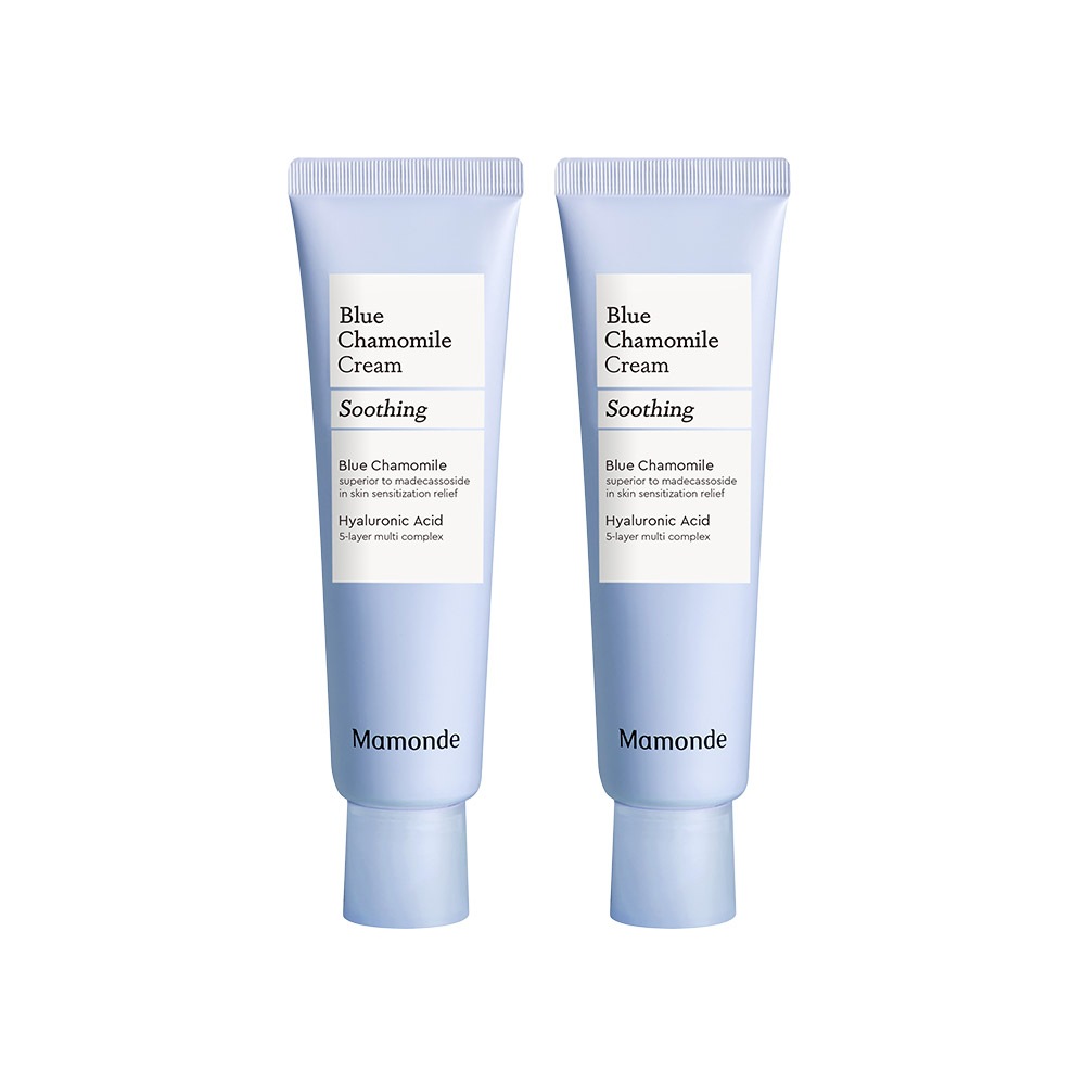 マモンドブルーカモミールクリーム60mlX2個ダブルセット - トラブル赤い鎮静