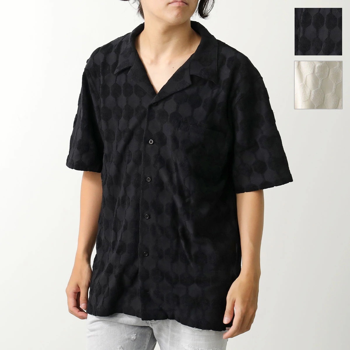 BALR. ボーラー シャツ Terry Box Shirt B1132.1014 メンズ 半袖 パイルコットン メタルロゴ カラー2色