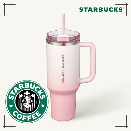STARBUCKS公式 SS スタンレー ピンク クエンチャー タンブラー 1183ml 韓国人気 限定 おしゃれ