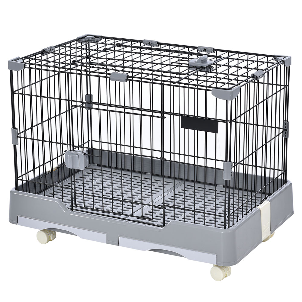 ウサギ ケージ 小型 ペットケージ ハムスターケージ 小動物ケージ キャスター付き 天井扉 飼育ケージ いぬ ネコ うさぎ 組立簡単 ルームケージ 小動物用 ウサギケージ 室内飼い スチール製 引き出