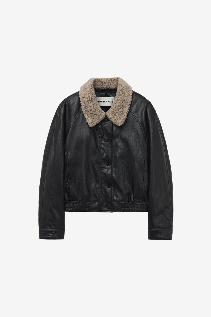 【INSILENCE】[WOMEN] DETACHABLE LEATHER BLUE BELL : BLACK