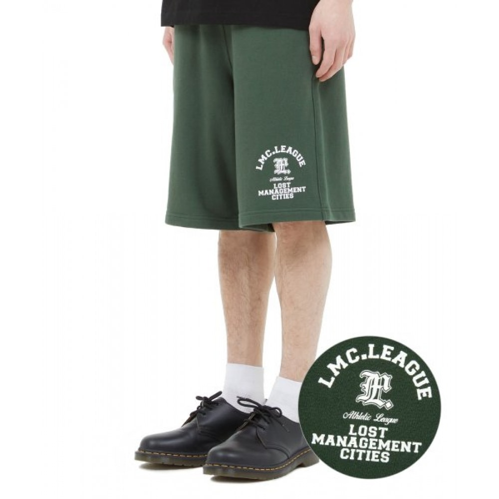 LMC (LMC) リーグワイドスウェットショーツダークグリーン