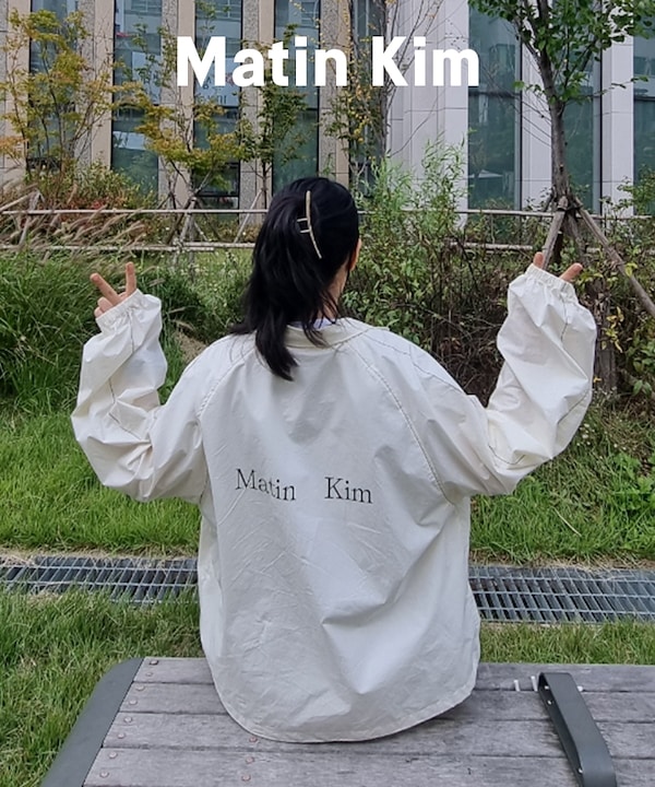 Qoo10 Matin Kim MATIN KIM LOGO ジャンパー